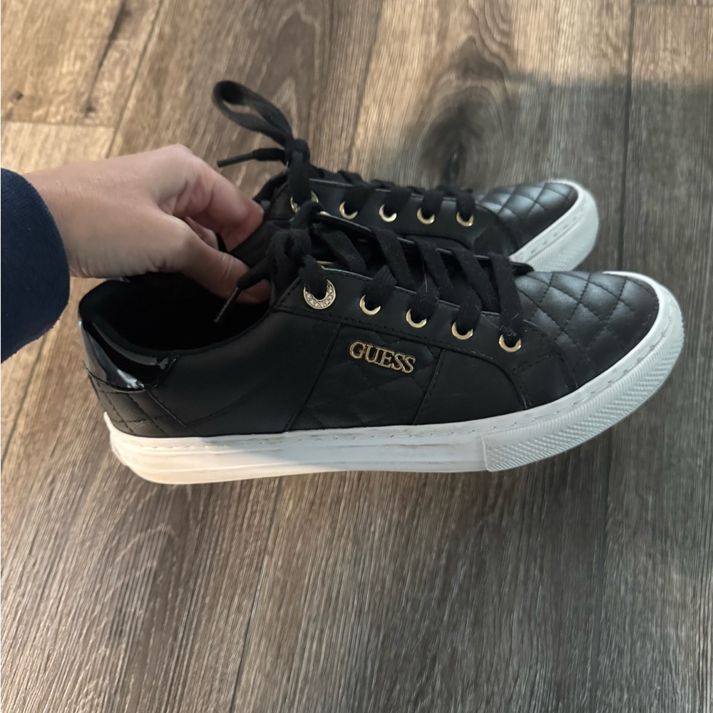 Women's Black Guess Sneakers size 8